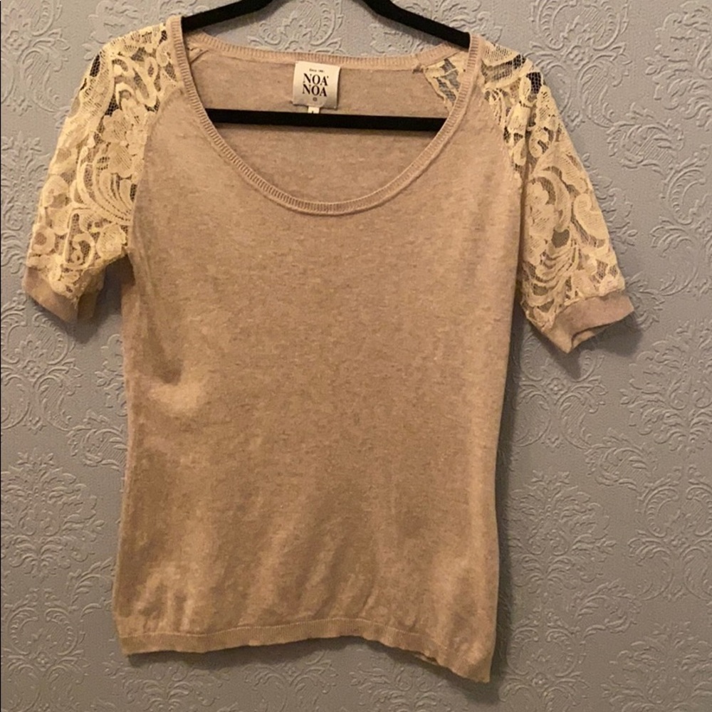 Noa Noa Lace short sleeve sweater